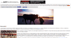 Desktop Screenshot of antitauromaquia.es